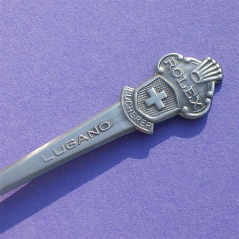 rolex bucherer lugano spoon|collectable small spoons switzerland rolex.